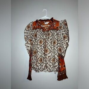 HOUSE OF HARLOW 1960 x revolve puff sleeve top size XS